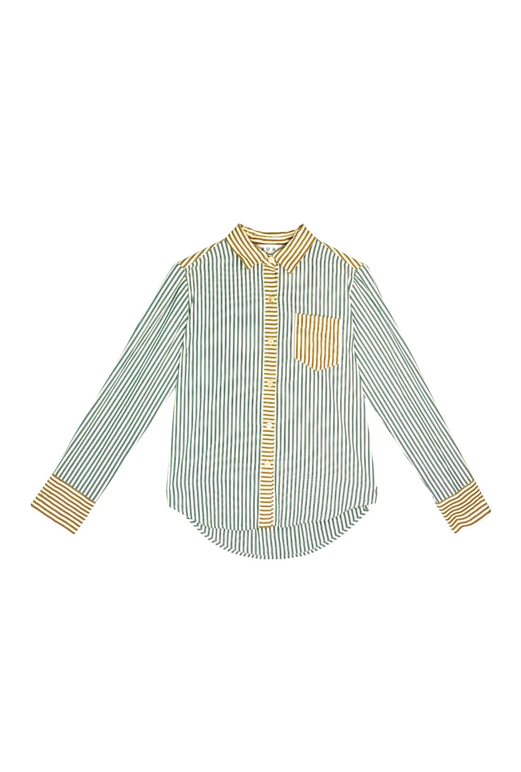 Mel Button Down Shirt - Deep Sea Stripe - Image 3