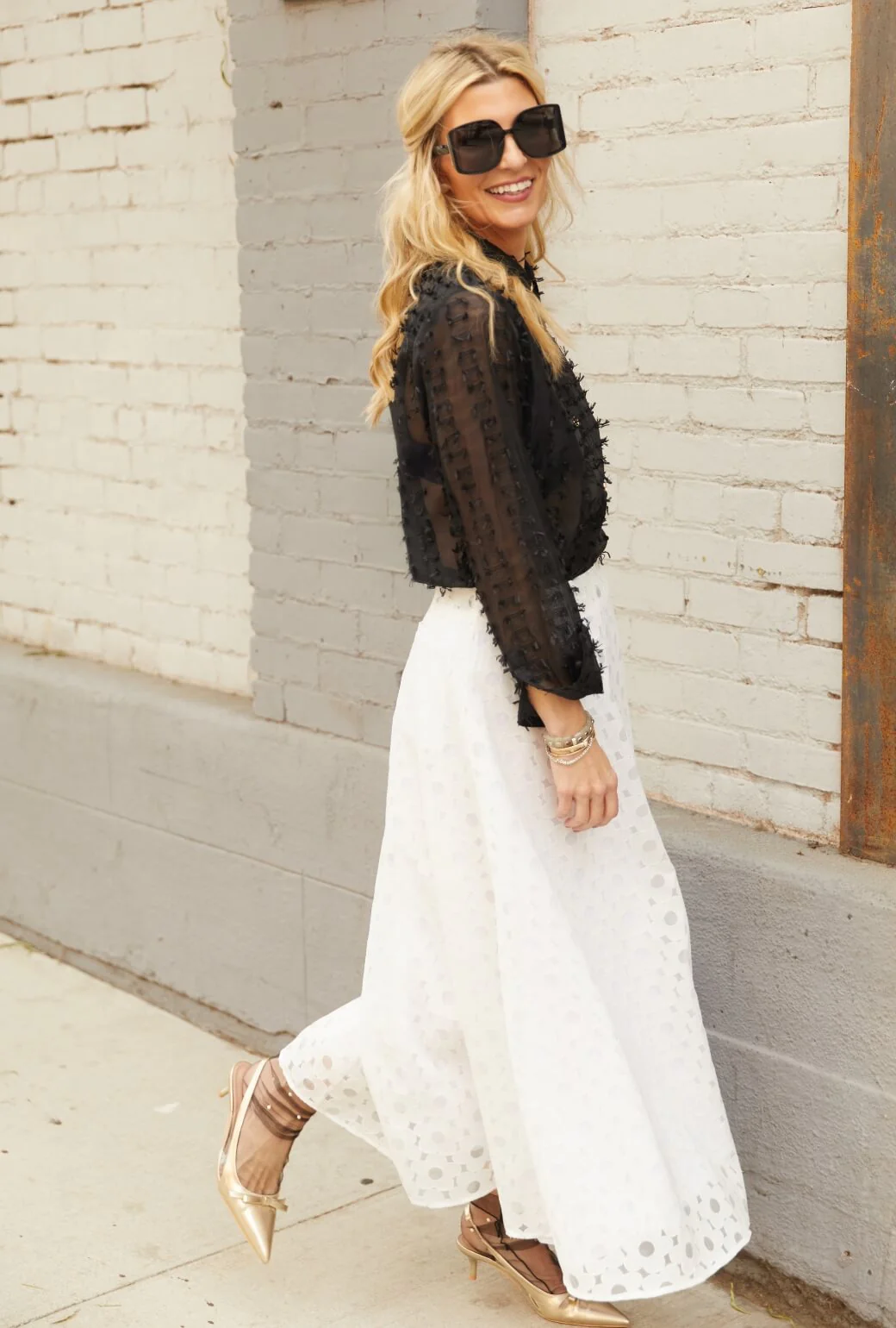Mel Button Down Shirt - Noir Bows - Image 4