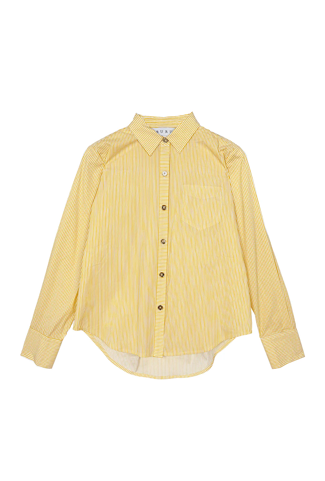 Mel Button Down Shirt - Yellow Stripe - Image 3