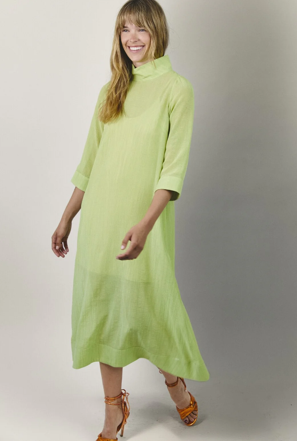 Mod Kaftan - Sheer Chartreuse - Image 3