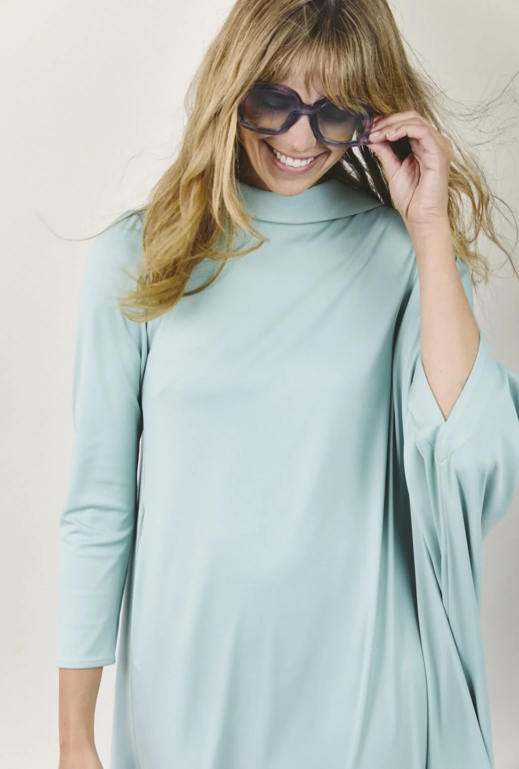 Palm Canyon Kaftan - Aqua - Image 4
