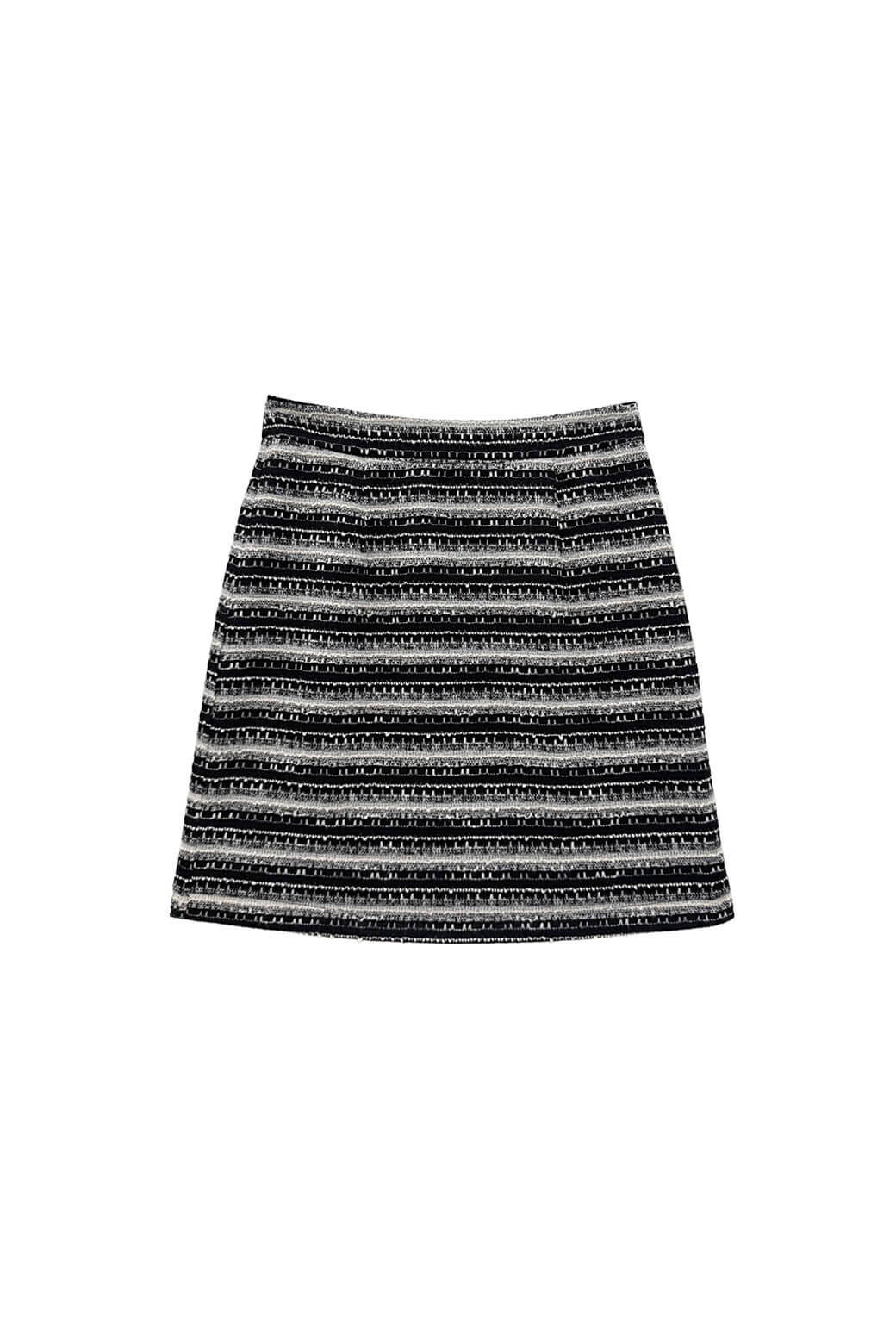 Pencil MINI Skirt - Black Lurex Bouclé - Image 4