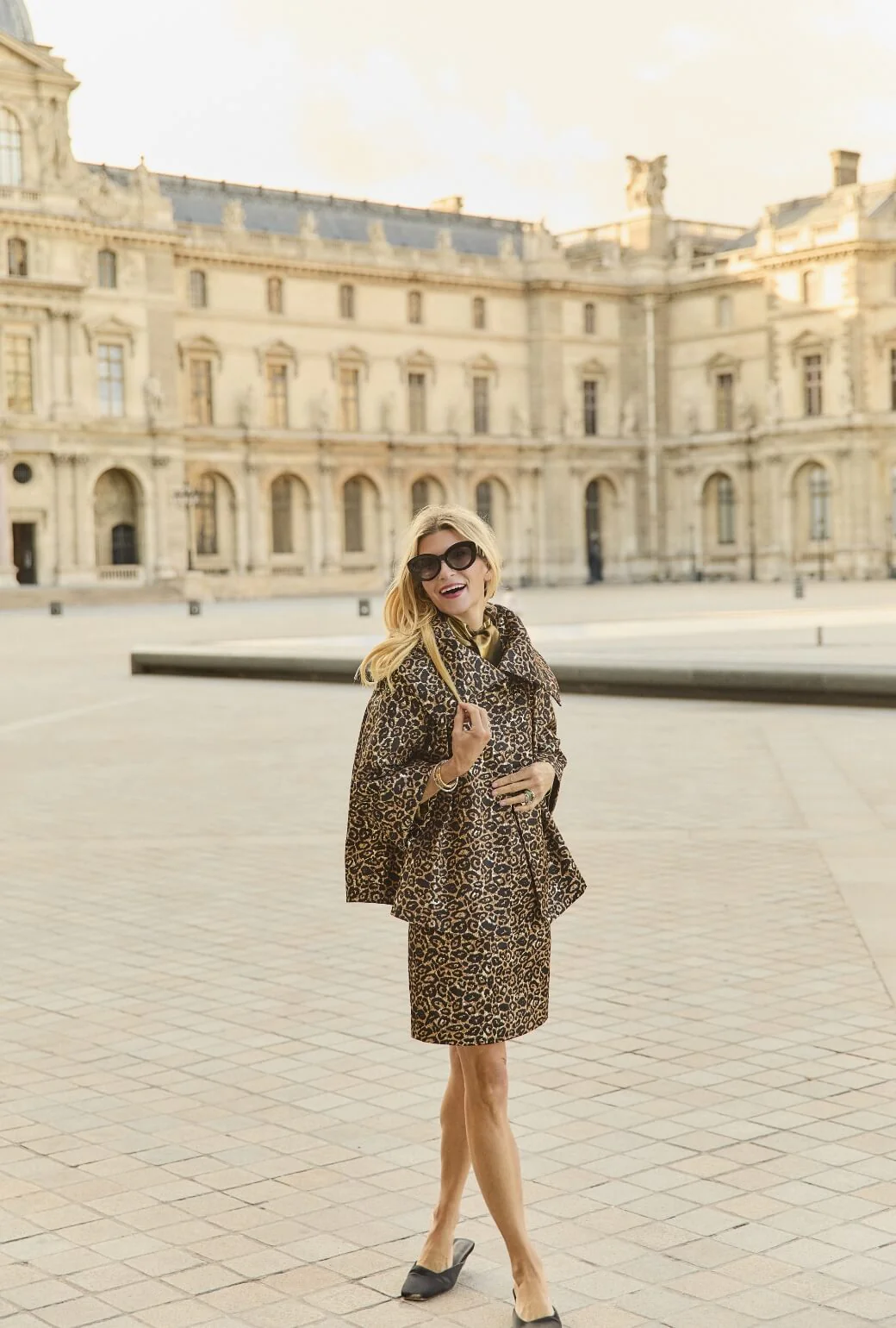 Pencil MINI Skirt - Leopard Print Lurex - Image 7
