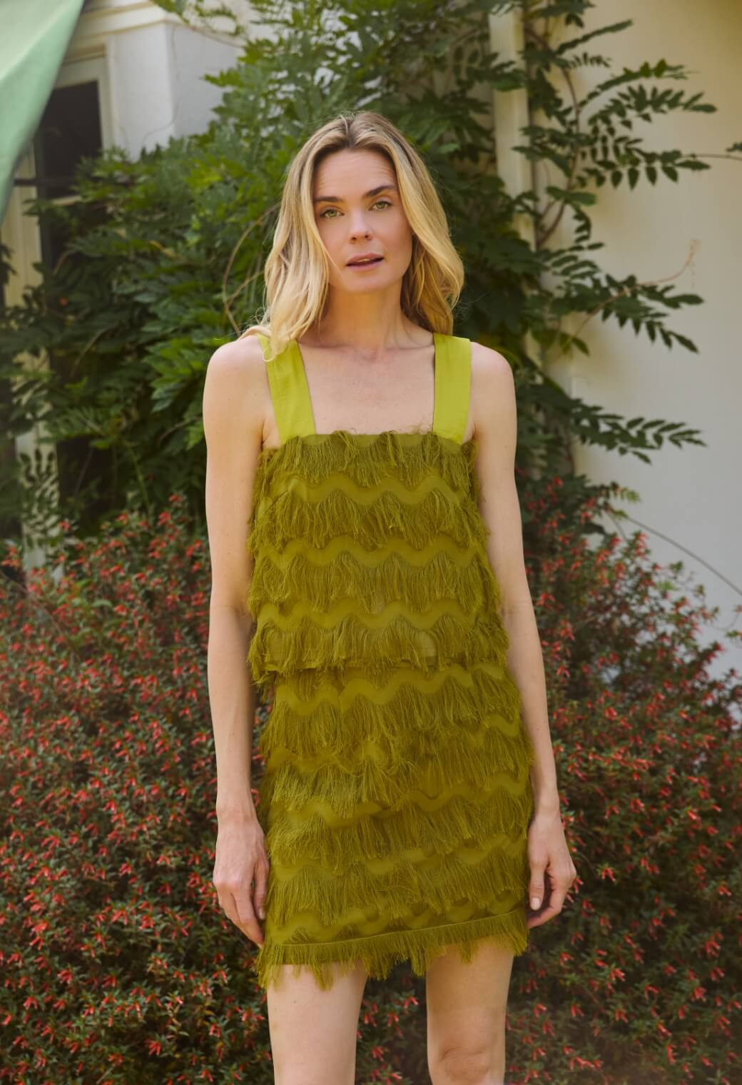 Pencil MINI Skirt - Moss Fringe - Image 4
