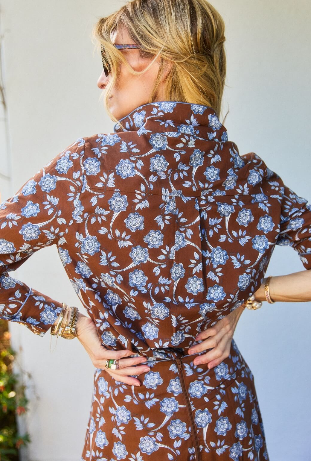Perry Button Down - Chocolate Floral - Image 4