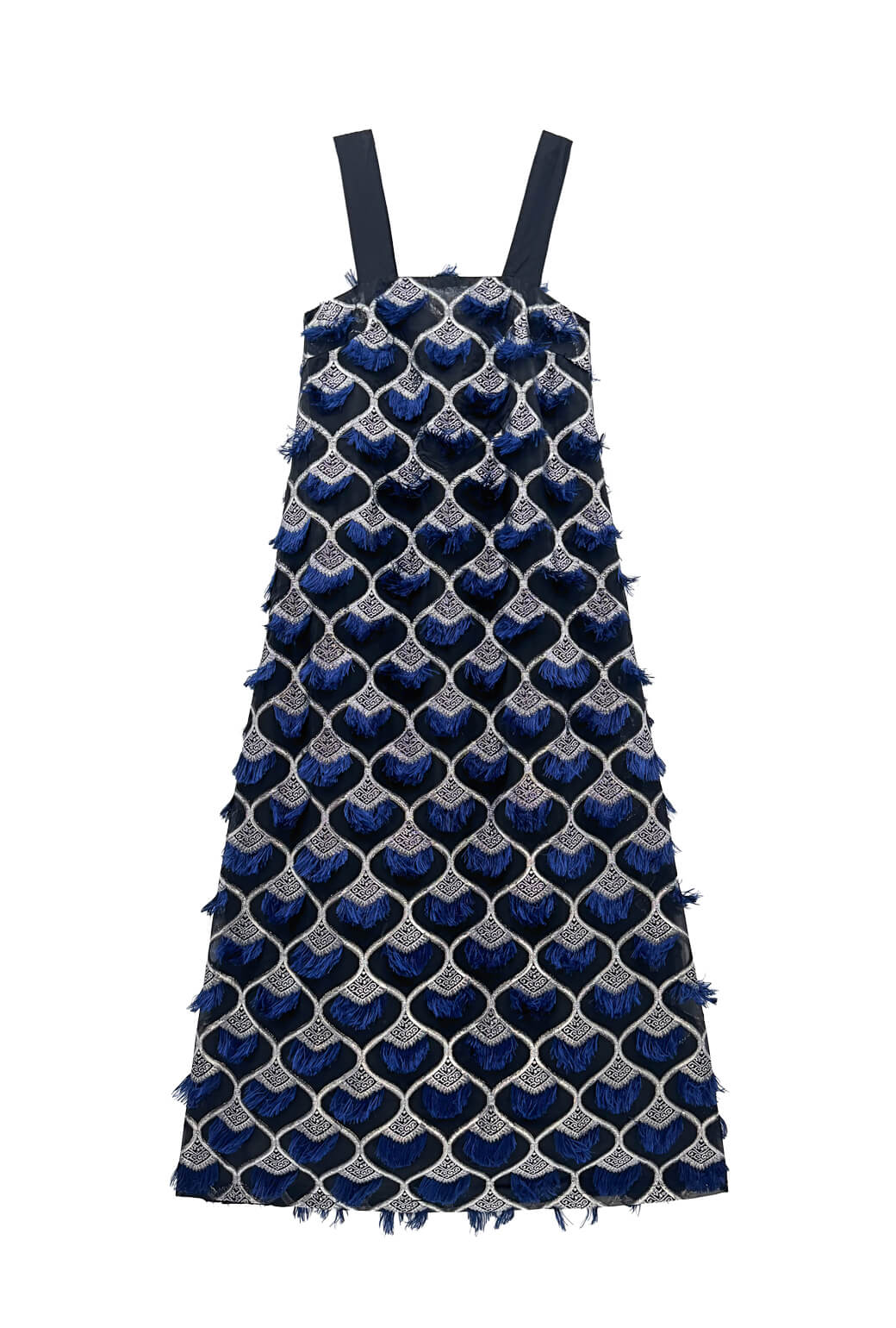 Pillar Gown - Navy Feathered - Image 6