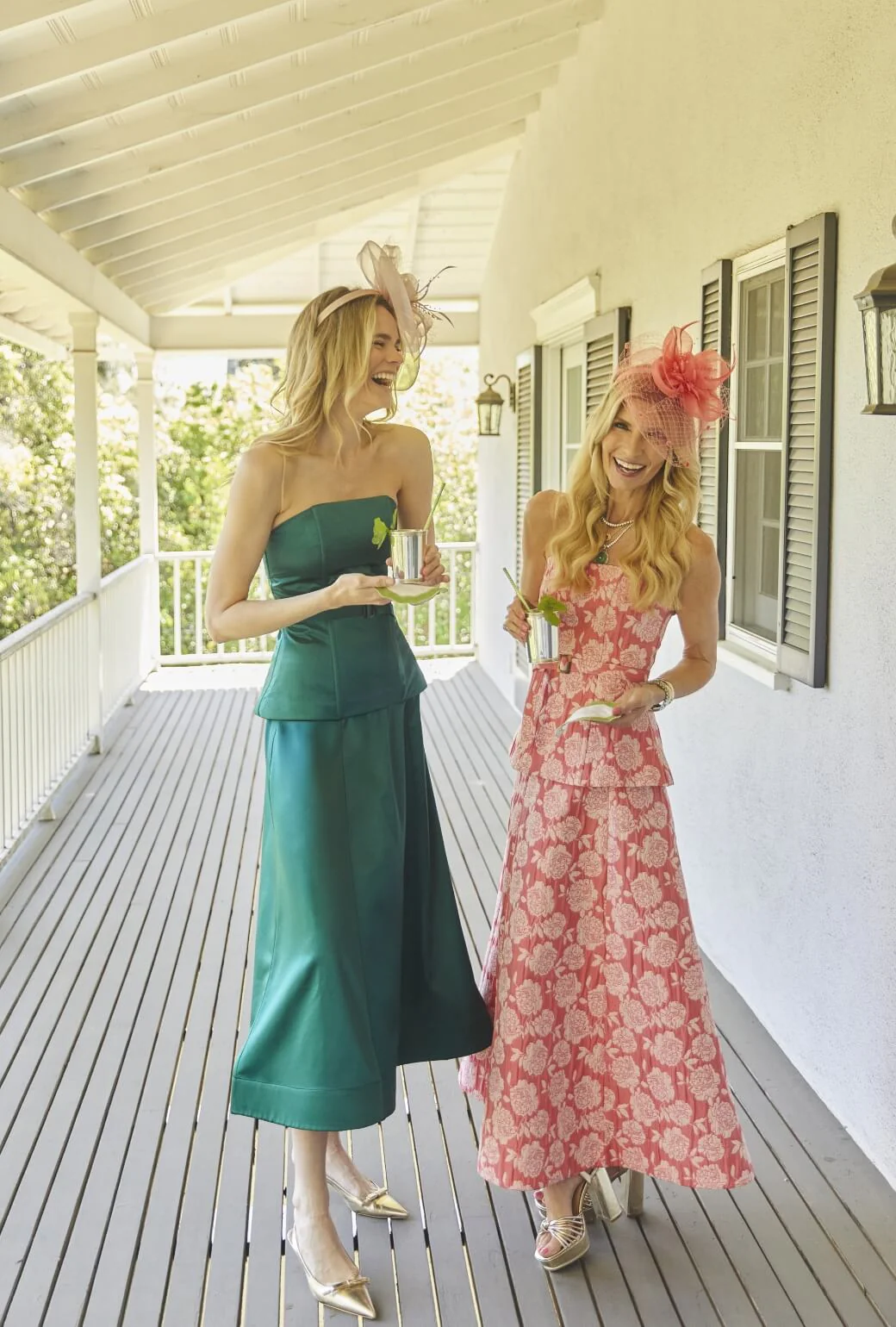 Run for the Roses Belted Bustier - Coral - Image 3
