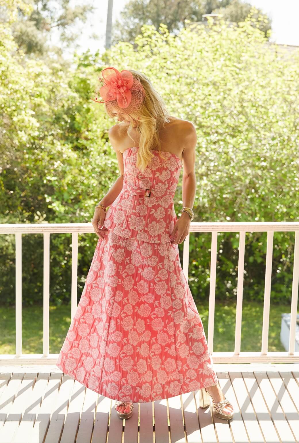 Run for the Roses Guest Skirt - Coral - Image 3
