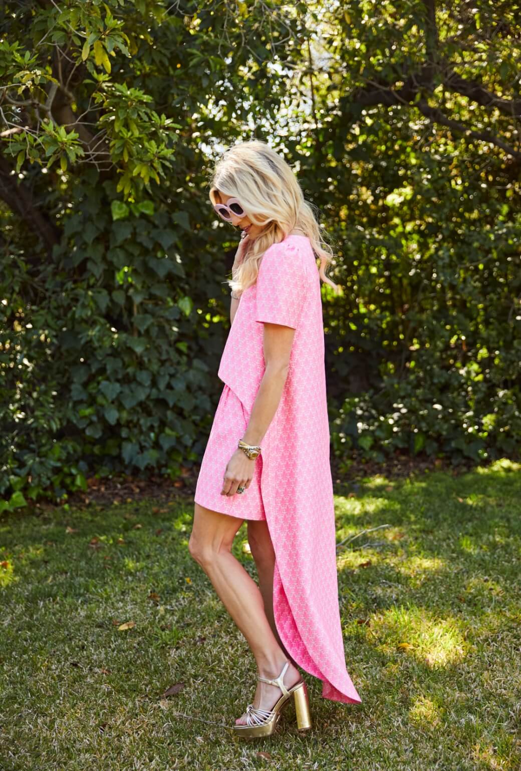 Run for the Roses Worth Top  - Pink Damask - Image 7