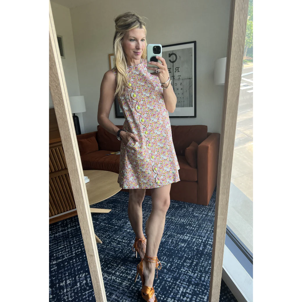 Scallop Shift Dress - Liberty Floral - Image 10