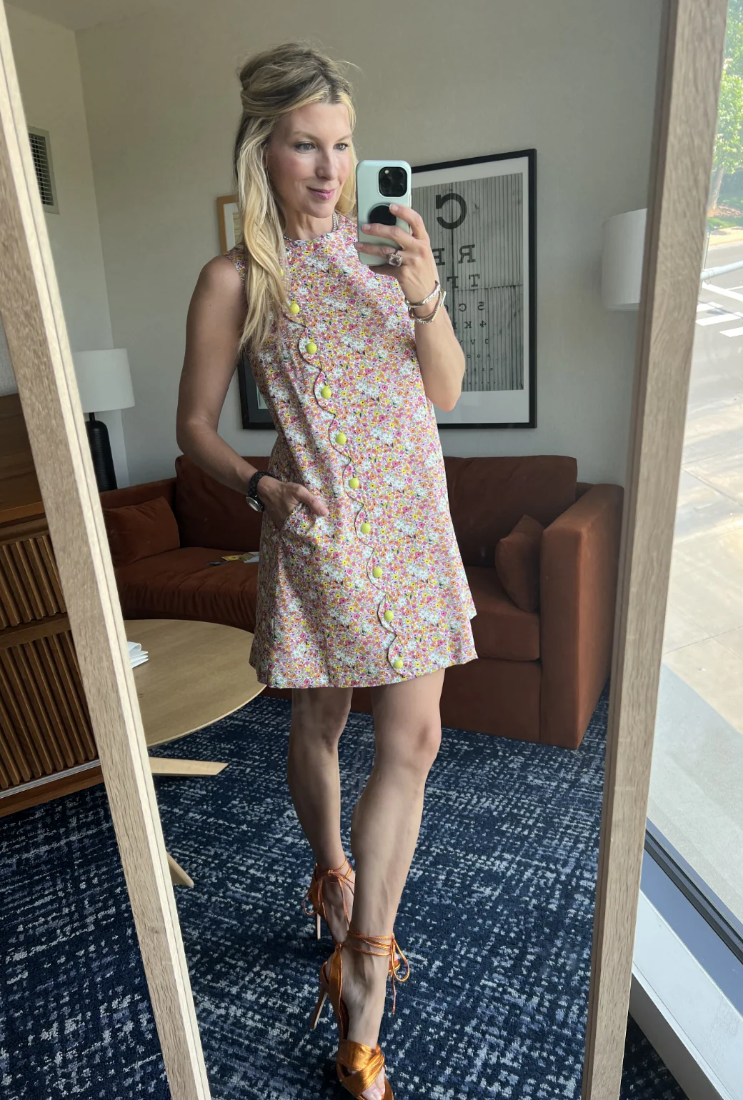 Scallop Shift Dress - Liberty Floral - Image 6