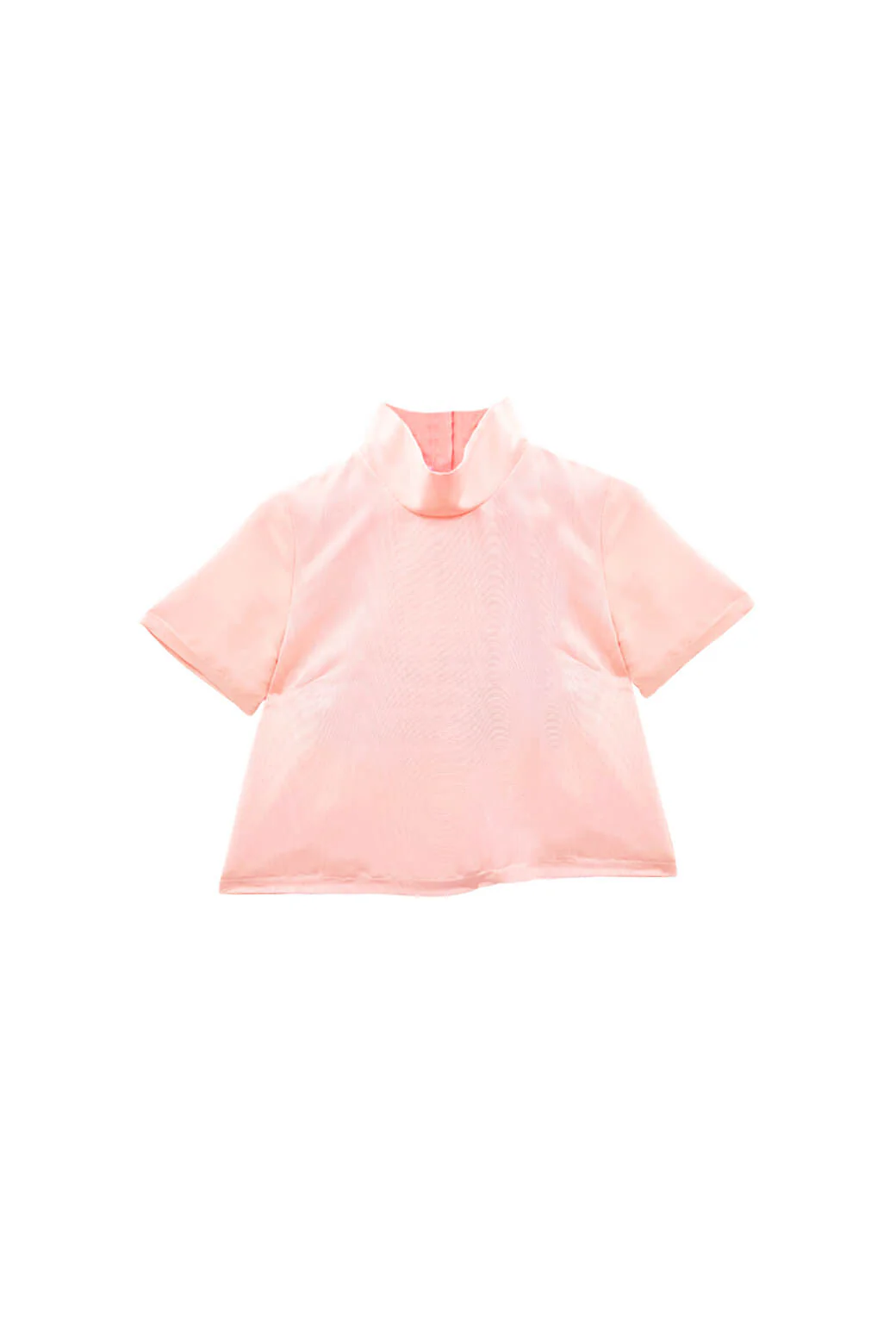 Short Sleeve Mod Top - Ballet Pink Moiré - Image 3