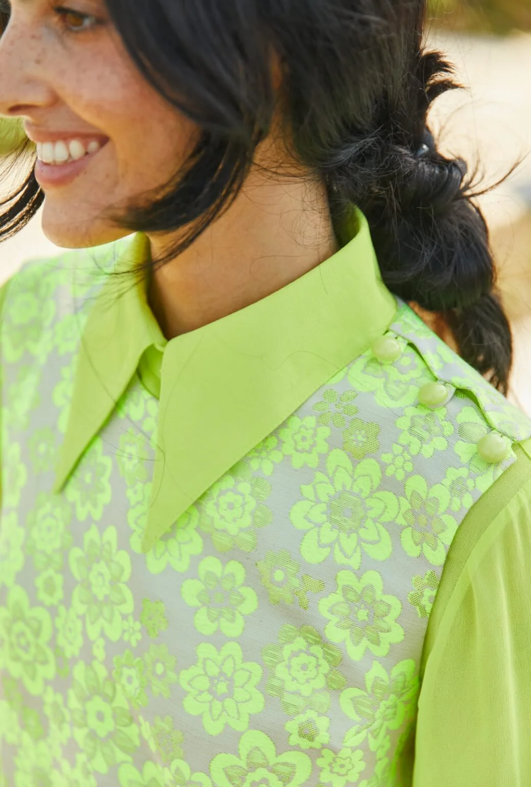 Skipper  Blouse - Lemon Brightline - Image 6