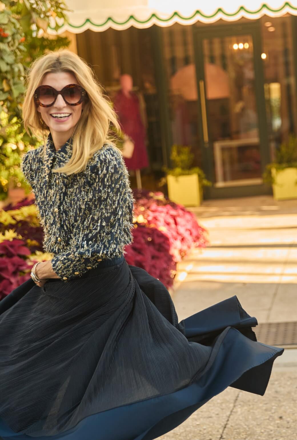 Skipper Blouse - Navy Metallic - Image 7