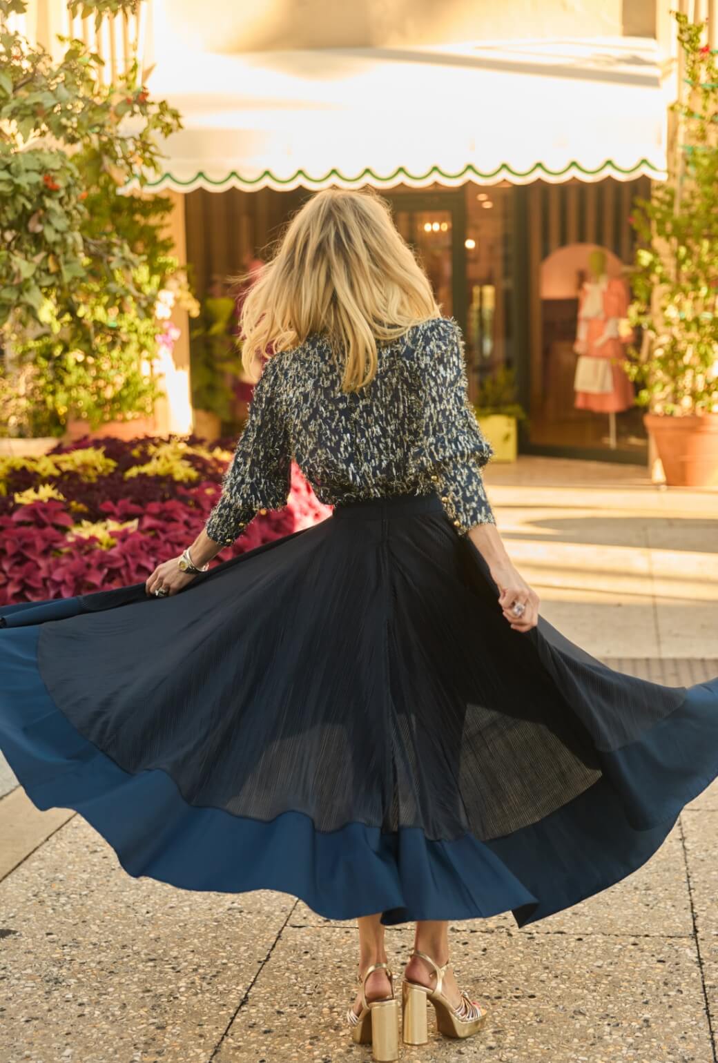 Skipper Blouse - Navy Metallic - Image 8