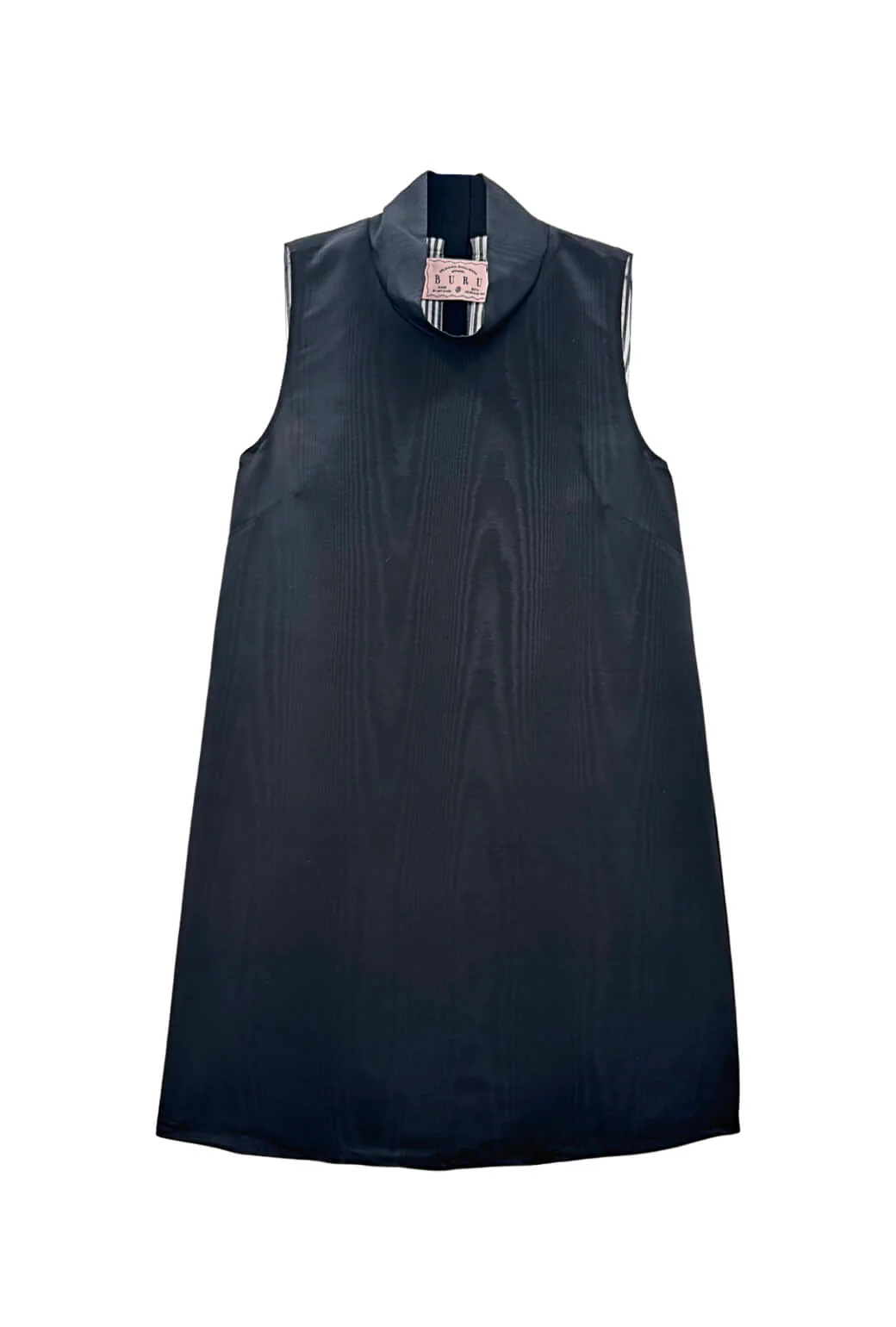 Sleeveless Mod Dress - Noir Moiré - Image 3