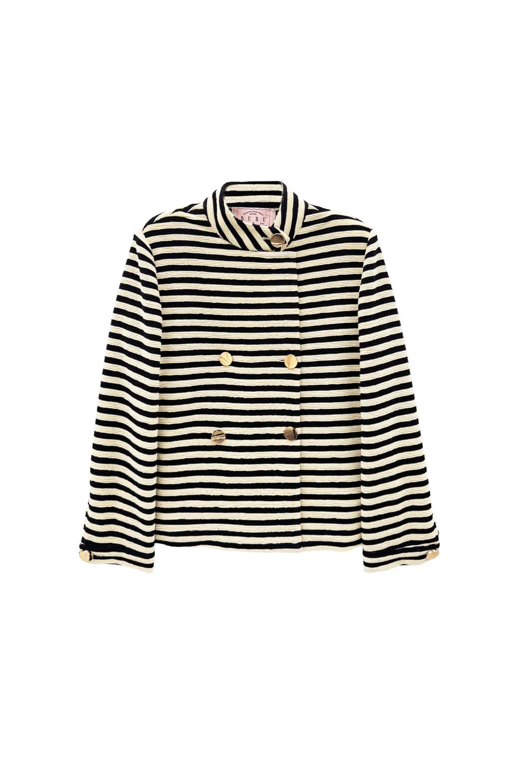 Swell Jacket - Black Striped Terry - Image 3