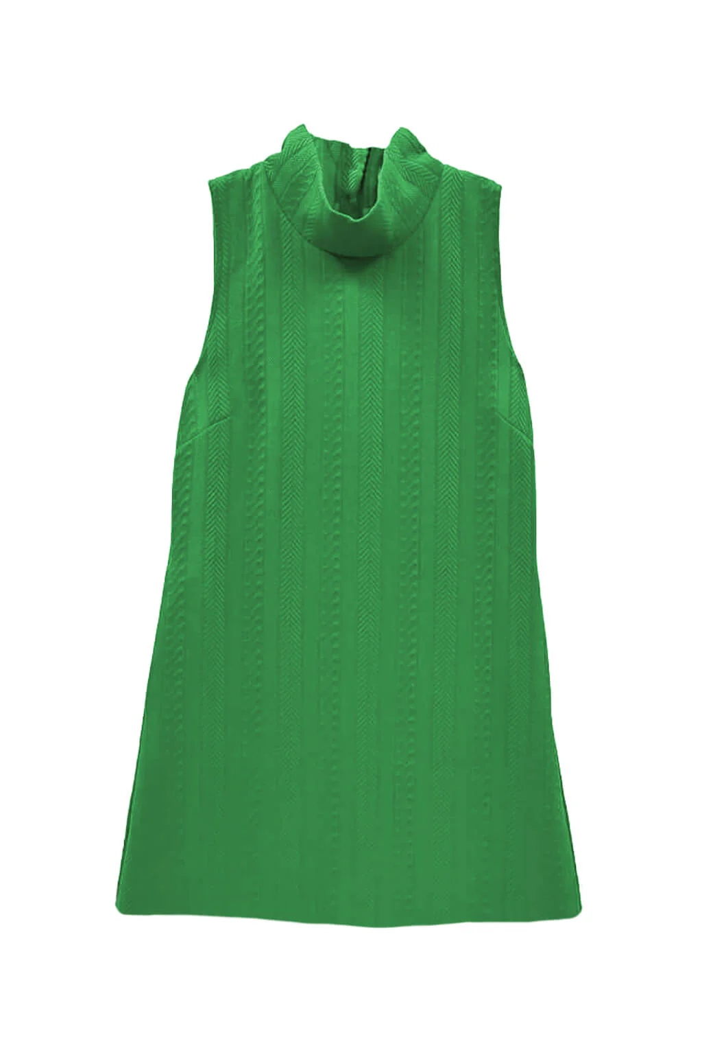 Tailored Mod Dress - Kelly Green Cable-knit - Image 5