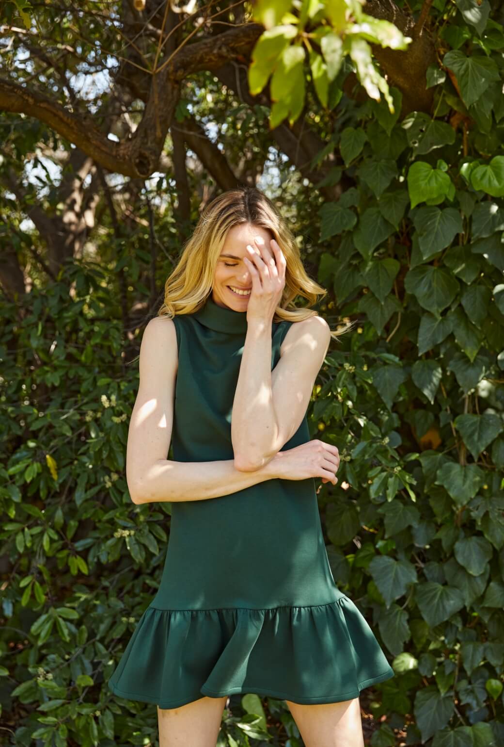 The Birdie Dress - Deep Green - Image 4