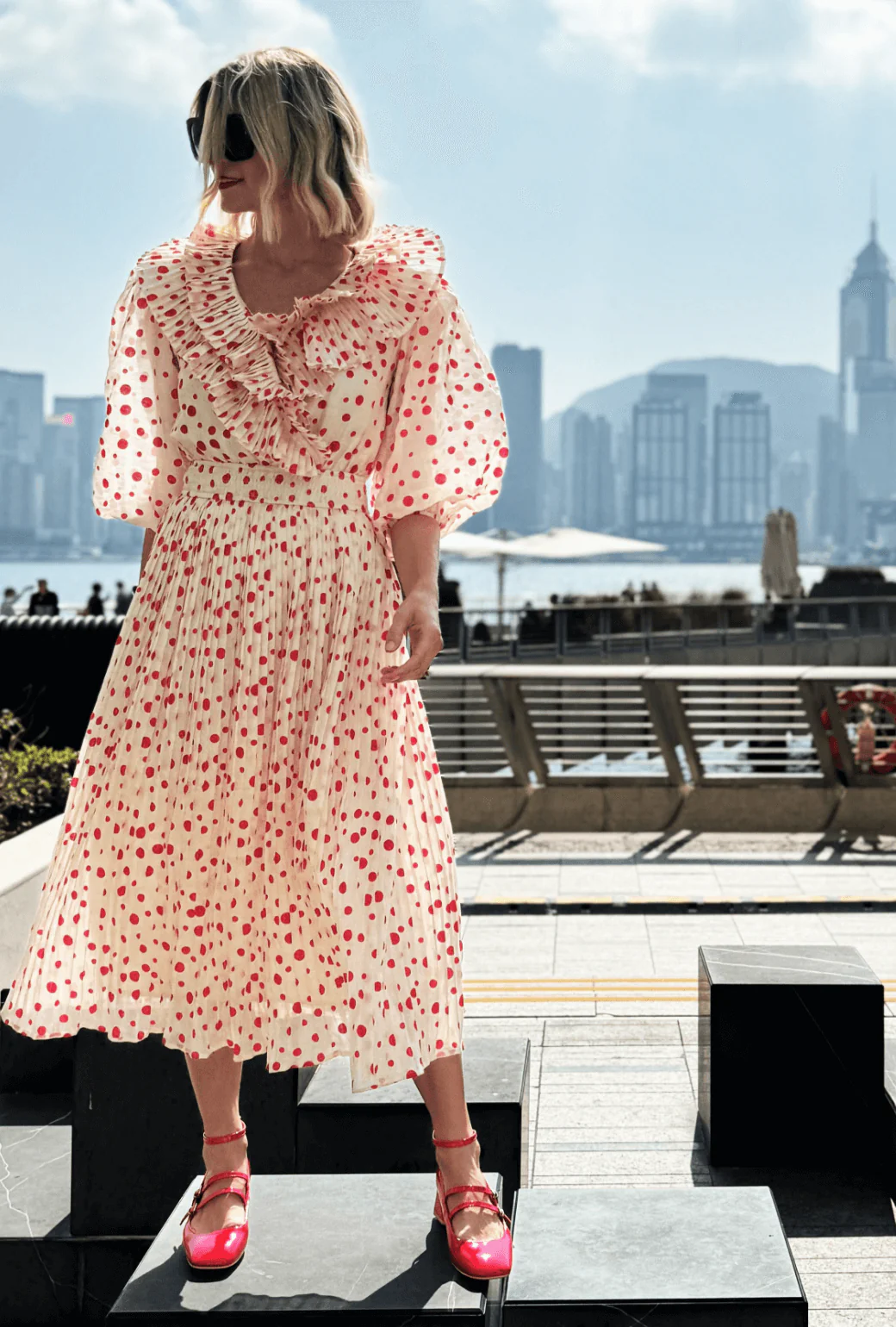 The Blanche Dress - Flocking Dot - Image 4