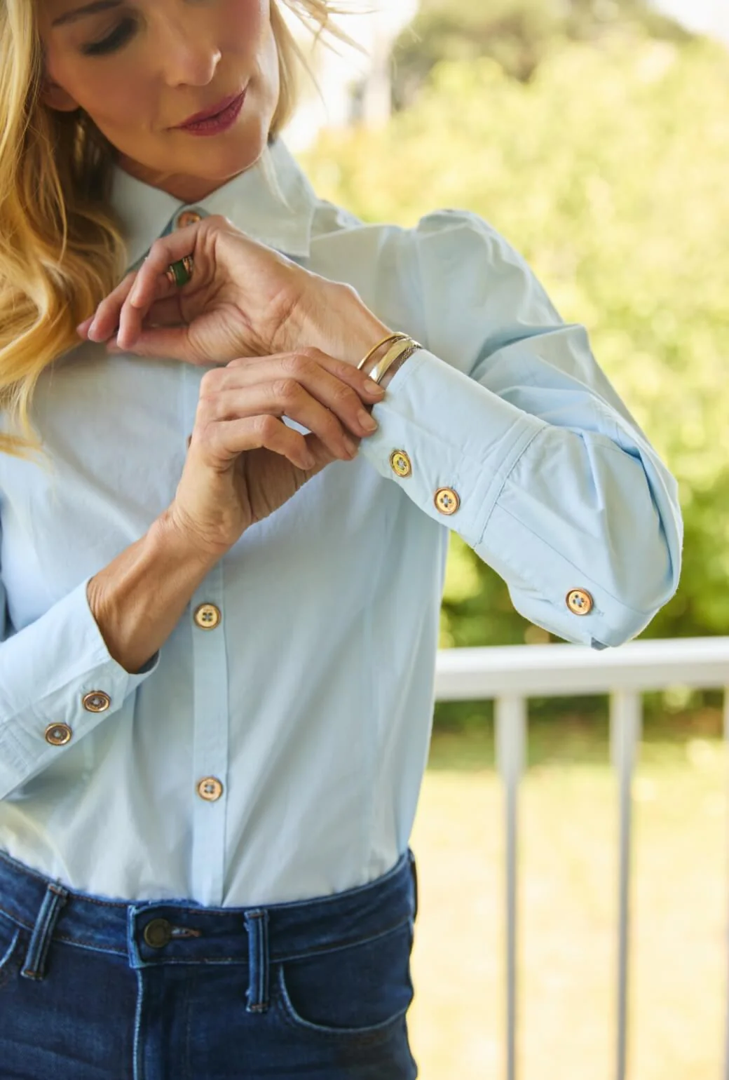 The Brett Button Down - Baby Blue - Image 3