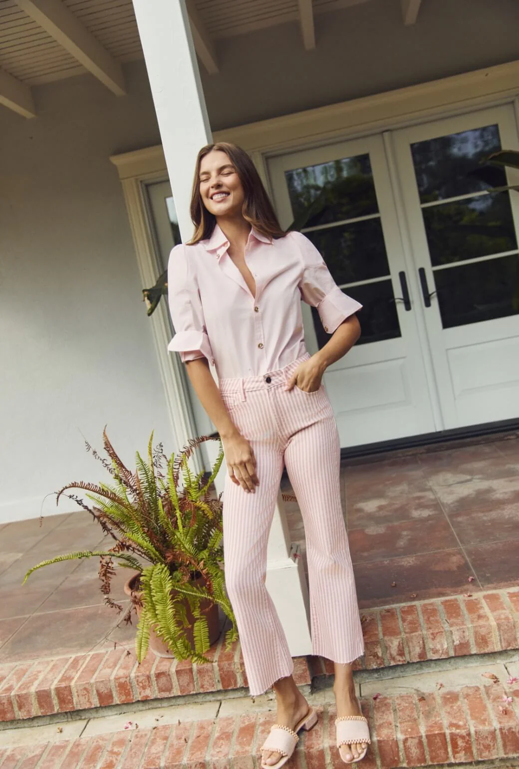 The Brett Button Down - Ballet Pink - Image 5