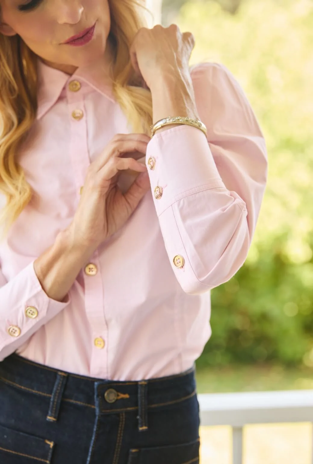 The Brett Button Down - Ballet Pink - Image 9