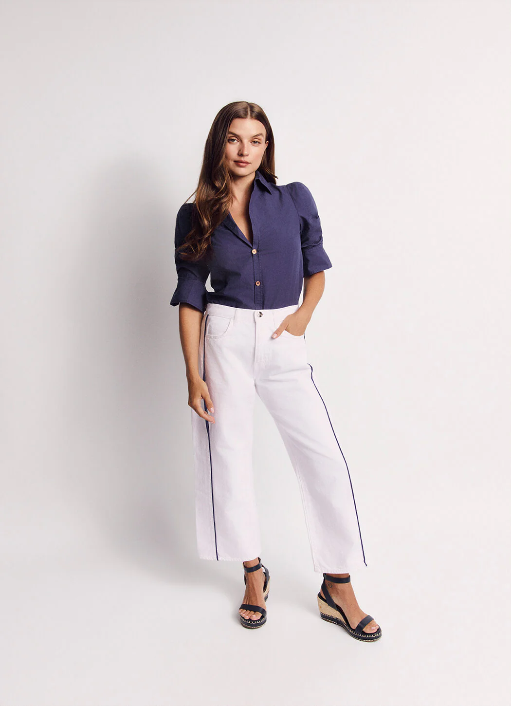 The Brett Button Down - Navy - Image 7