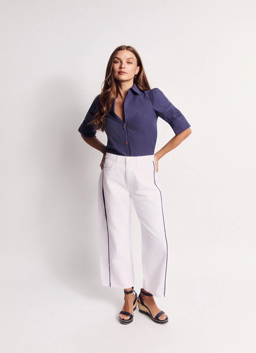The Brett Button Down - Navy - Image 8