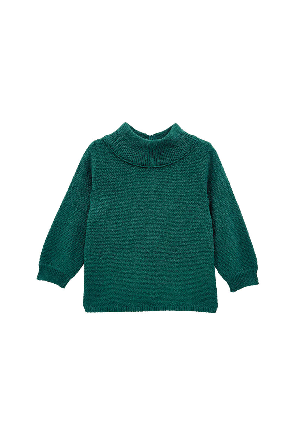 The Carlyle Sweater - BURU Deep Green Knit Bouclé - Image 3