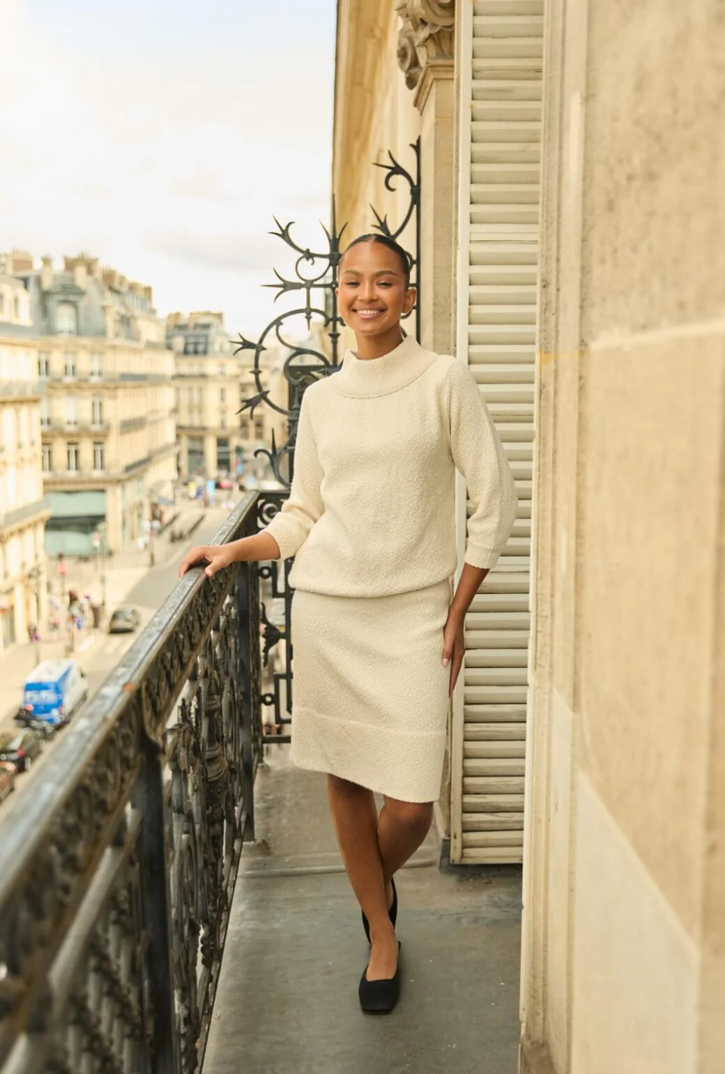 The Carlyle Sweater - Ivory Knit - Image 5