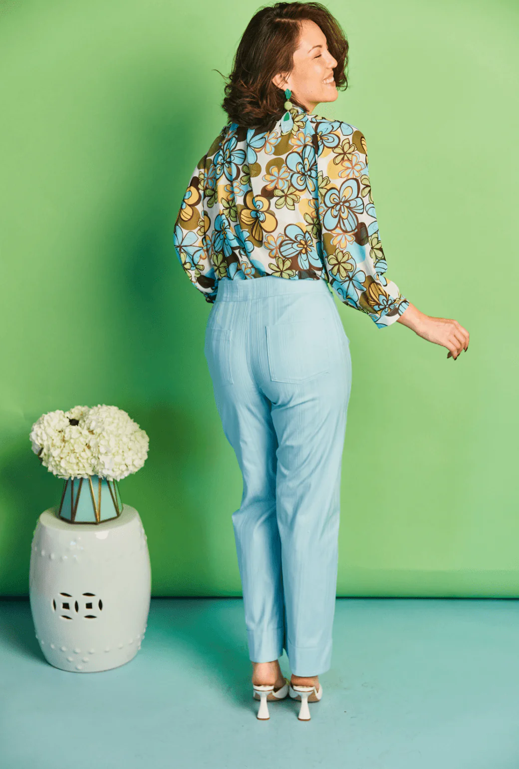 The Charlie Pant - Aqua Faille - Image 6