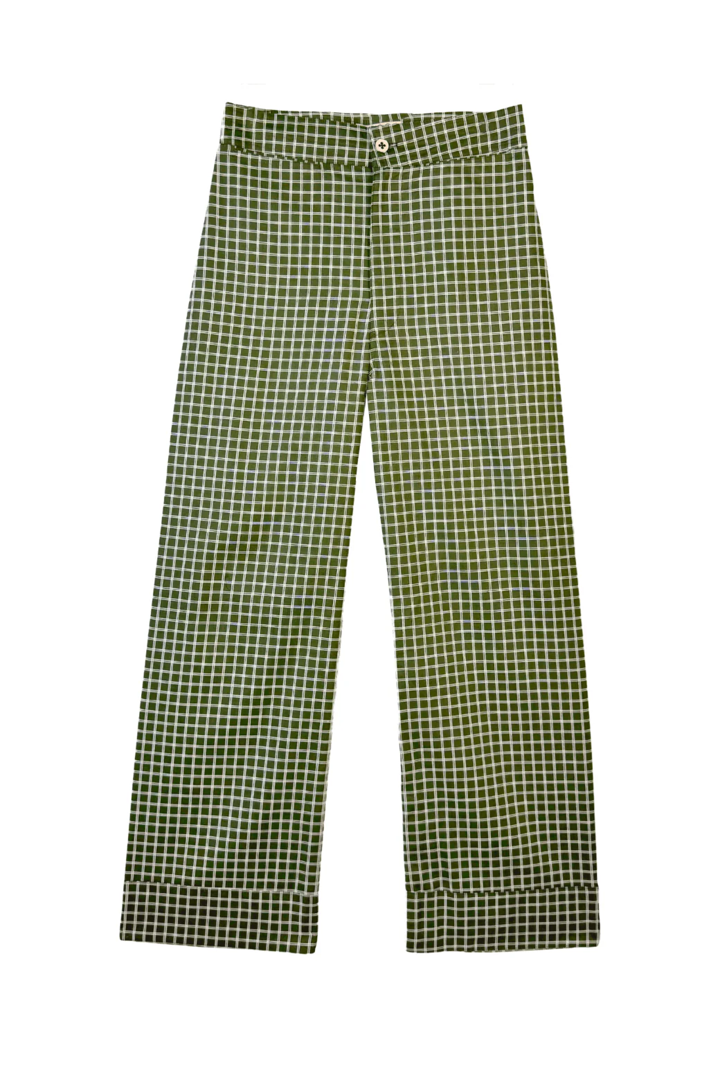 Buru x Megan Stokes Charlie Pant - Olive Windowpane - Image 6