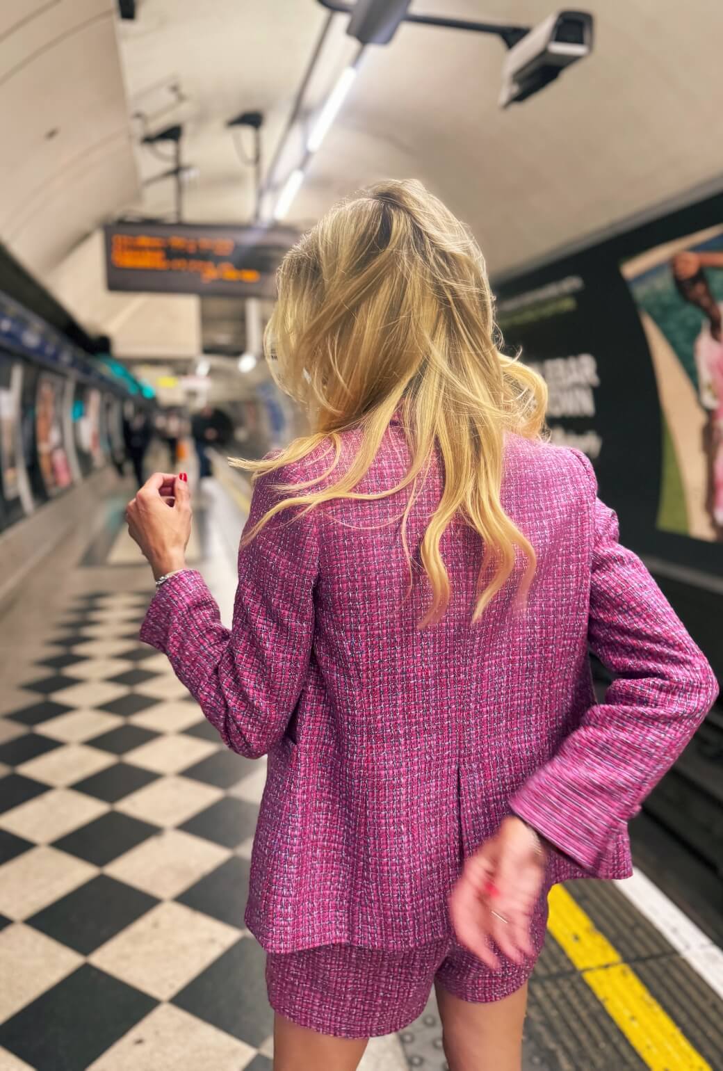 The Classic Blazer - Pink Tweed - Image 3