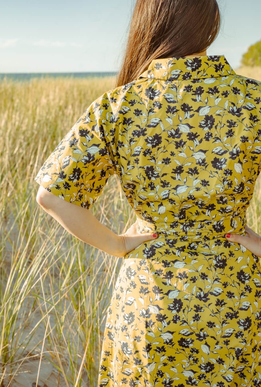 The Donna Day Gown - Chartreuse Floral - Image 3