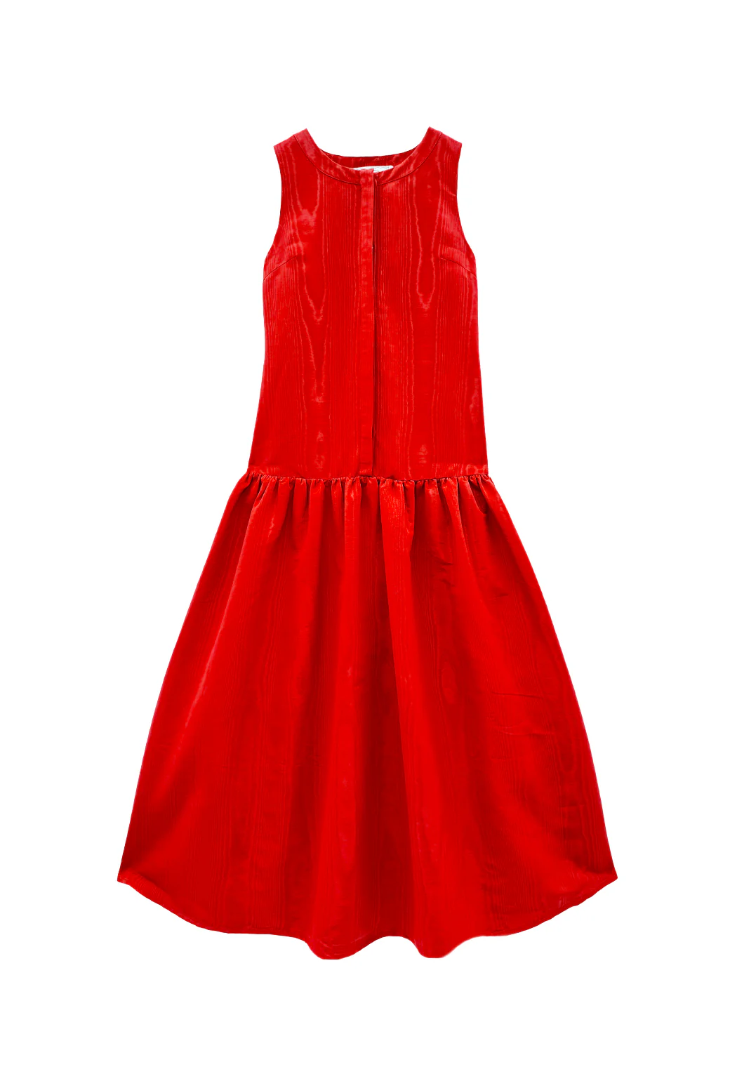 The Drop Waist Gown - Red Moiré - Image 6