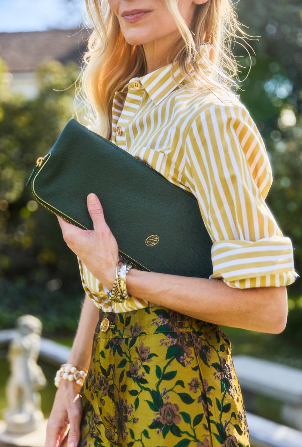The East to West Clutch - Deep Green - Image 8