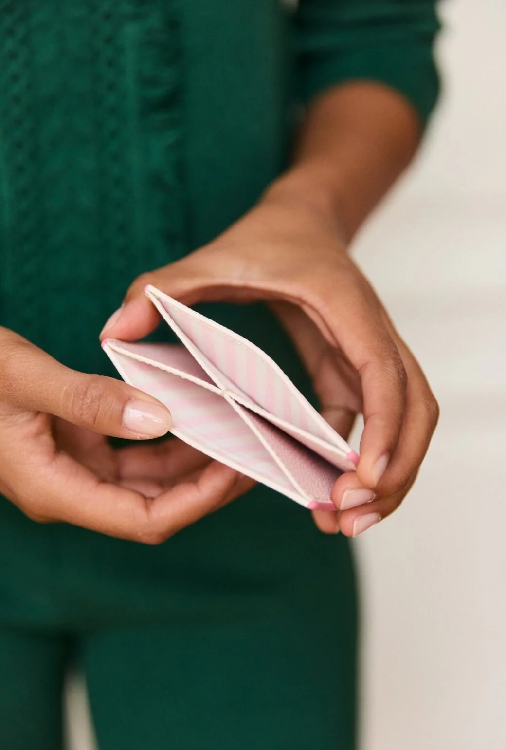 The Evelyn Card Case - Ballet Pink - Image 4