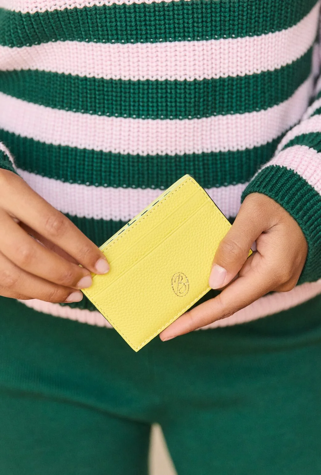 The Evelyn Card Case - Chartreuse - Image 2