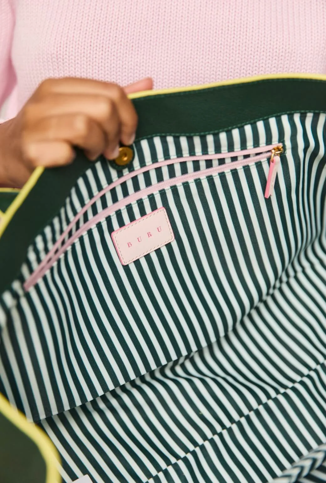 The Fern Tote - Deep Green - Image 9