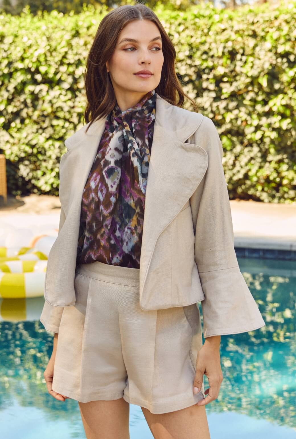 The Flip Jacket - Gold Shimmer Linen - Image 4
