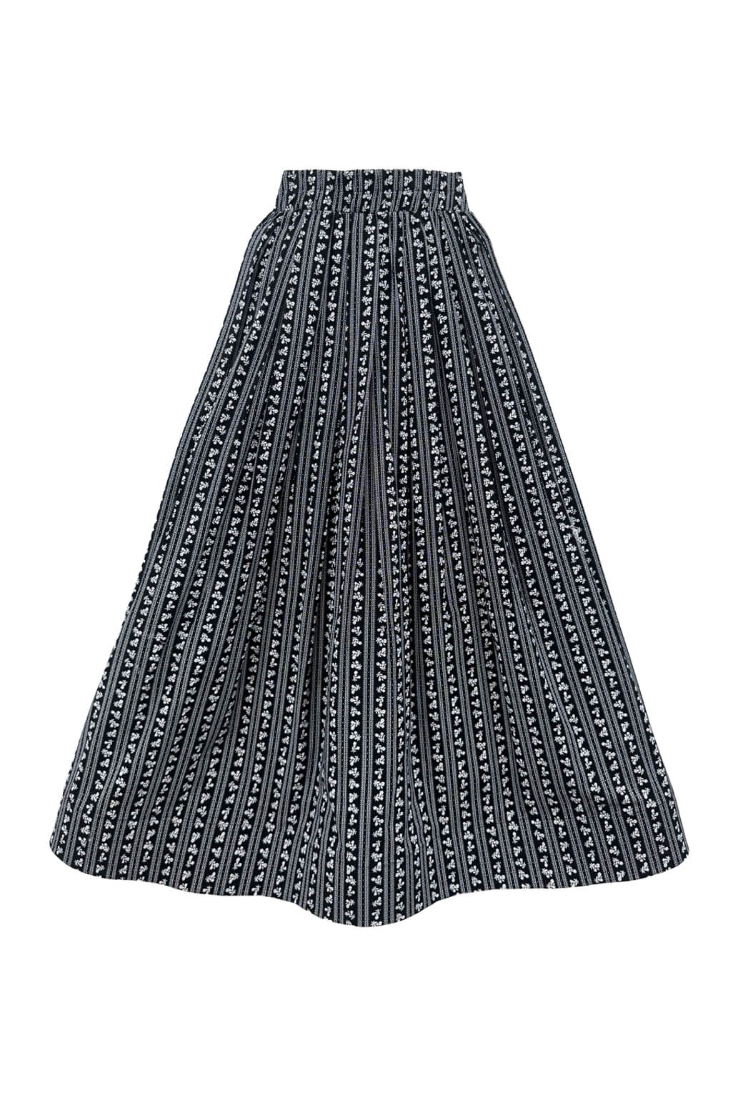 The Gen Skirt - Black & White Micro Floral - Image 5