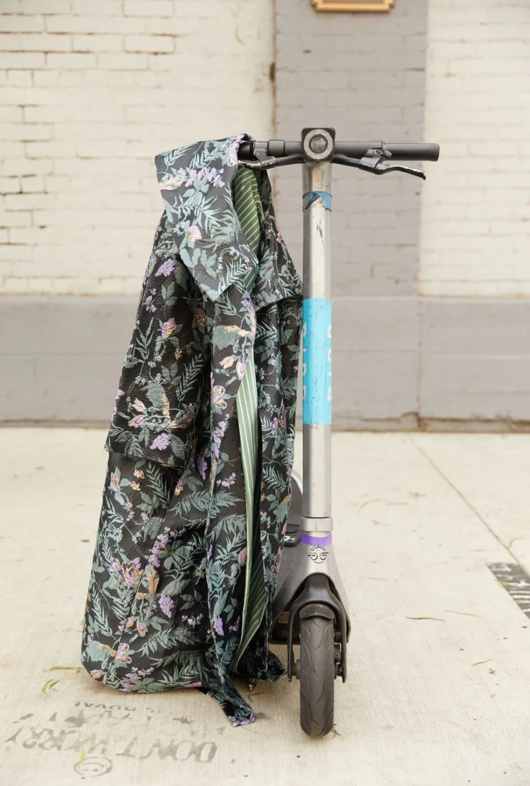 The Grace Coat - Sage & Lilac Brocade - Image 4