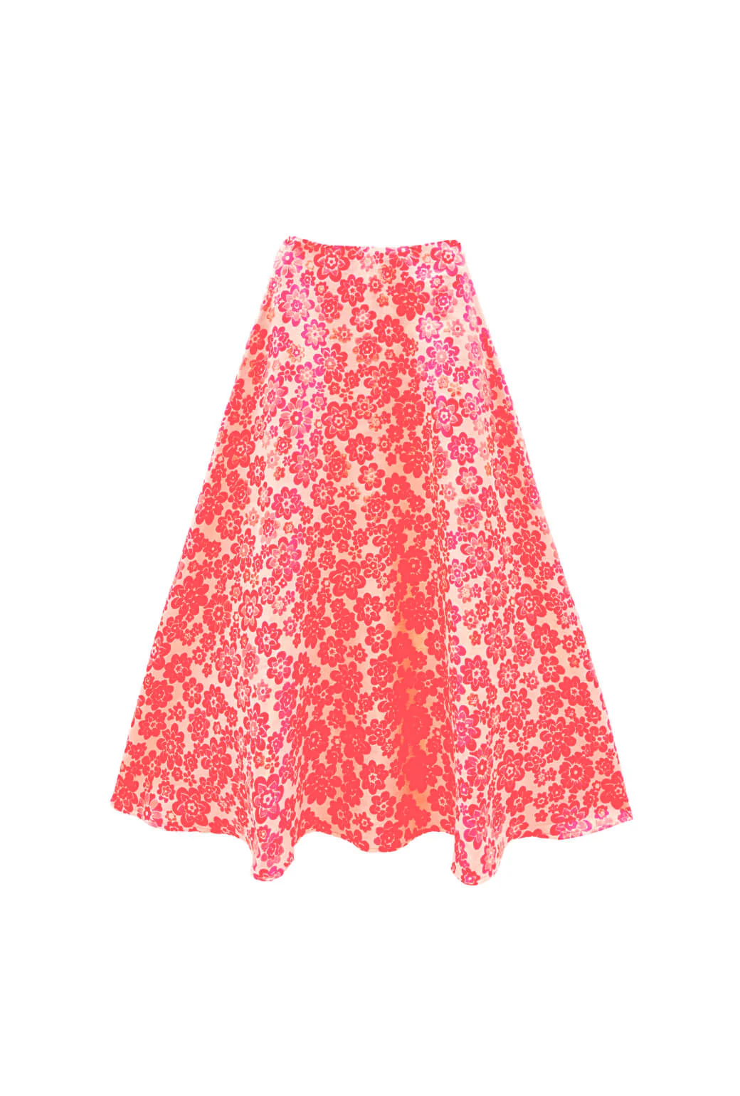 The Laura Skirt - Coral Brightline - Image 3