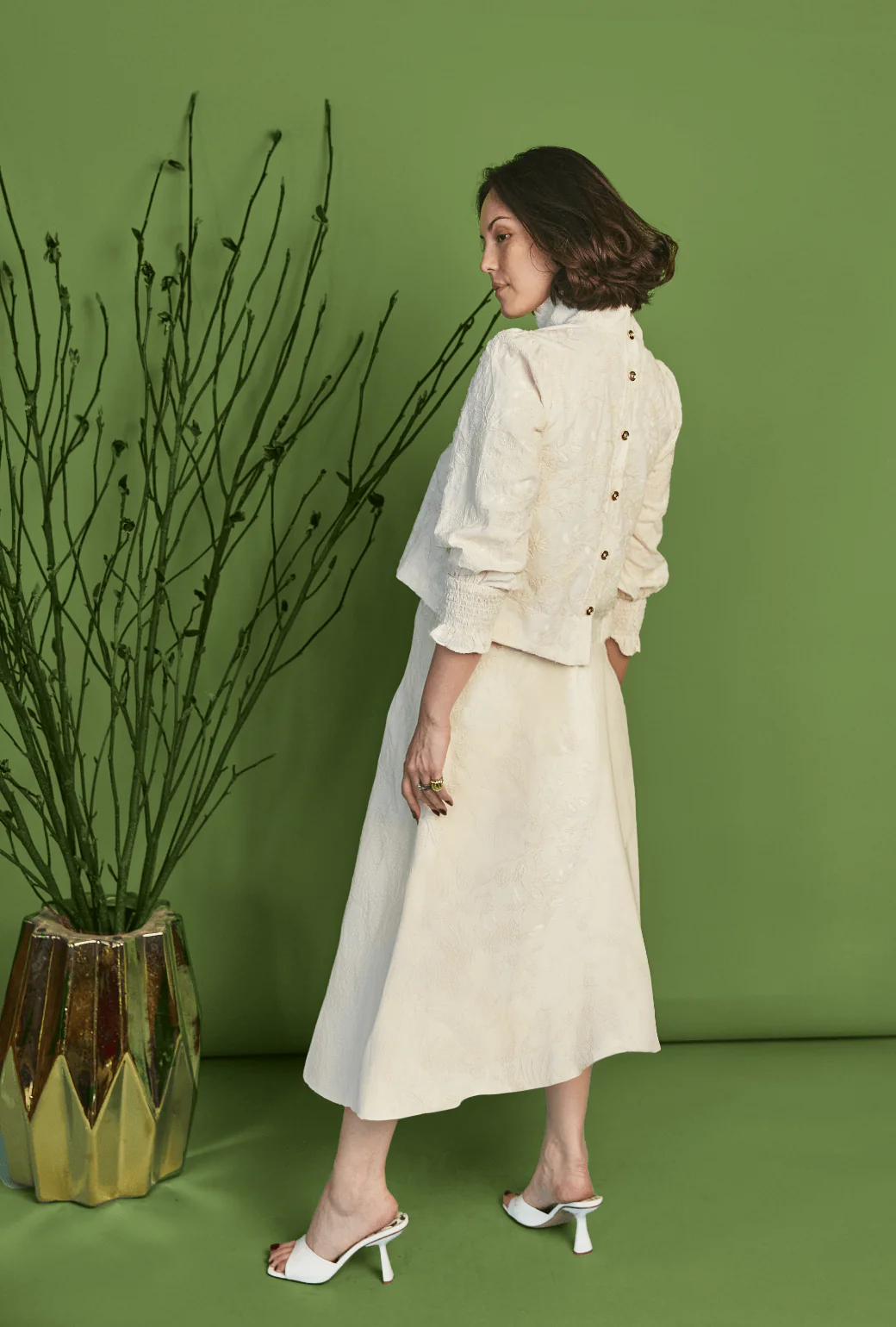 The Laura Skirt - Ivory Embroidery - Image 8