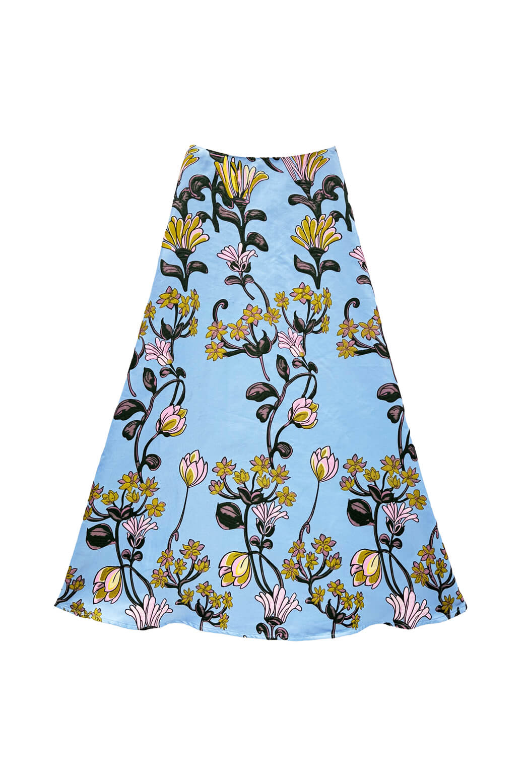 The Laura Skirt - Powder Blue Vines - Image 4