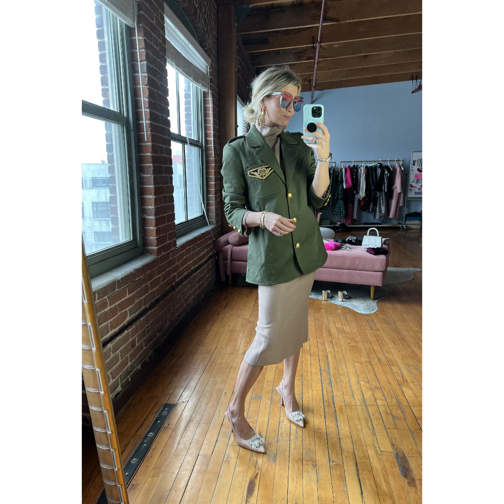 The Military Blazer - Olive Green - Image 11