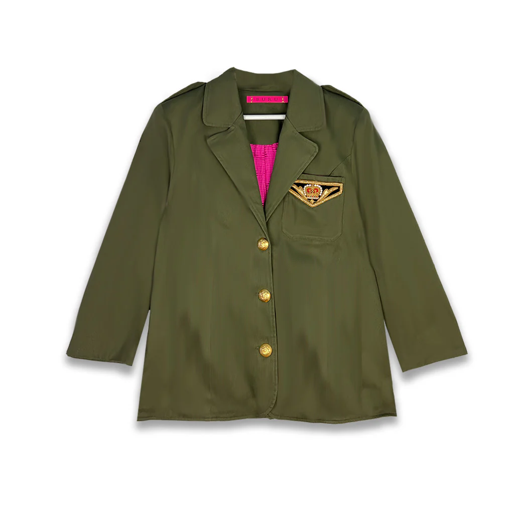 The Military Blazer - Olive Green - Image 12