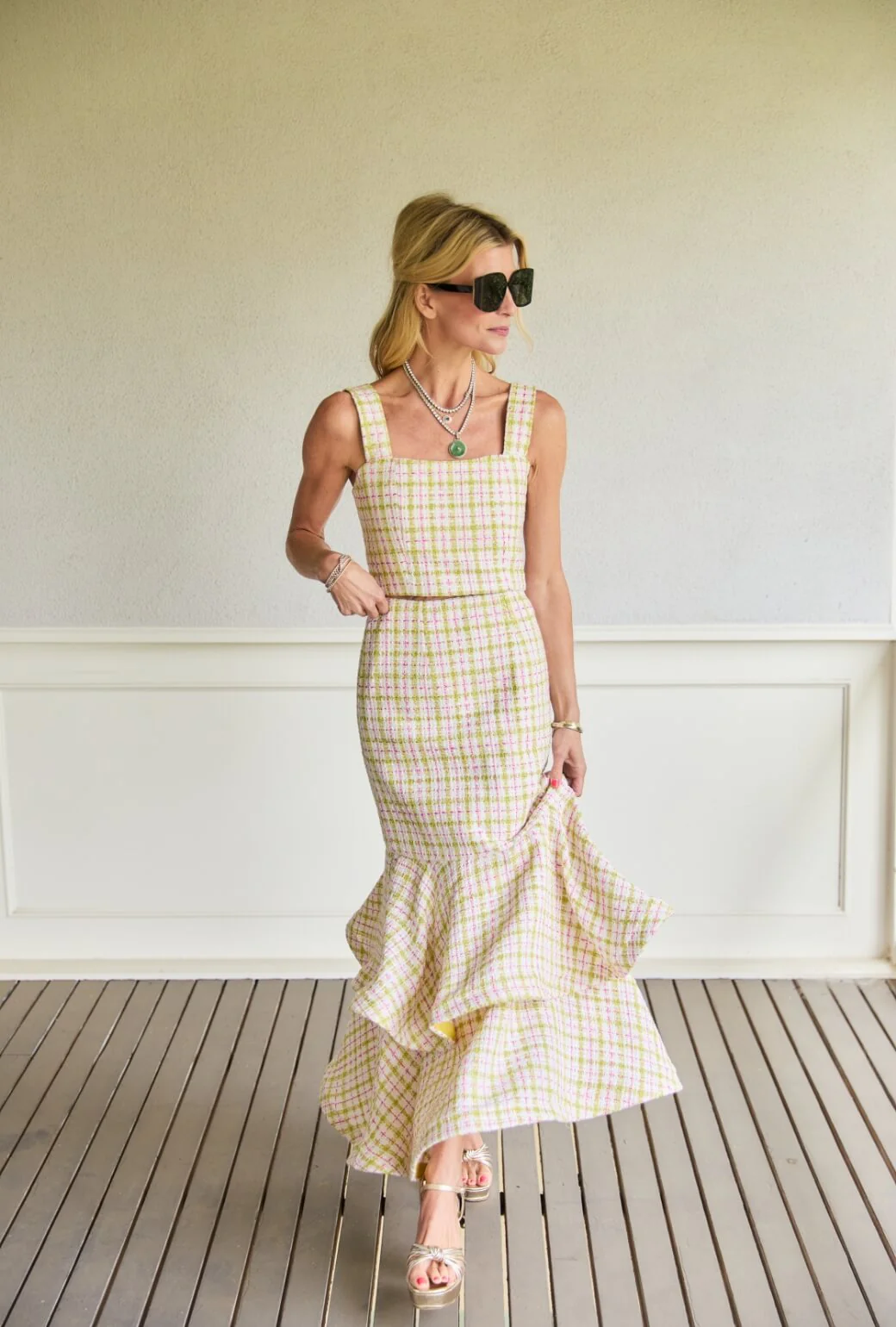 The Peplum Bustier - Spring Tweed - Image 2