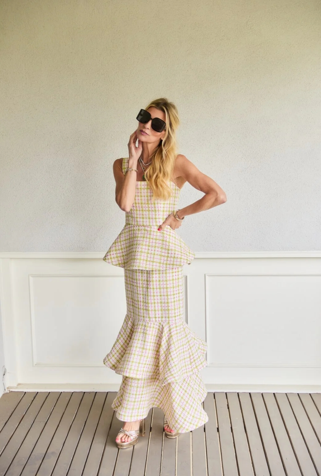 The Peplum Bustier - Spring Tweed - Image 6